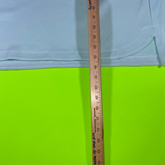 Members Mark Womens Luxe Tee Aqua Blue Short Sleeve Relaxed Fit XXL - Picture 5 of 7